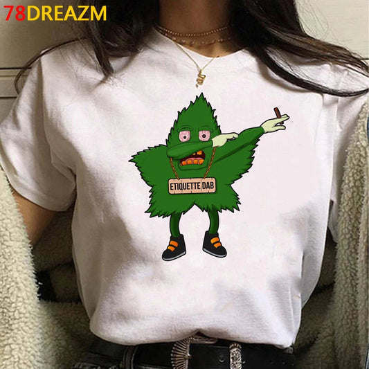 Bong Weed top tees t shirt men vintage ulzzang grunge print summer top clothes harajuku kawaii